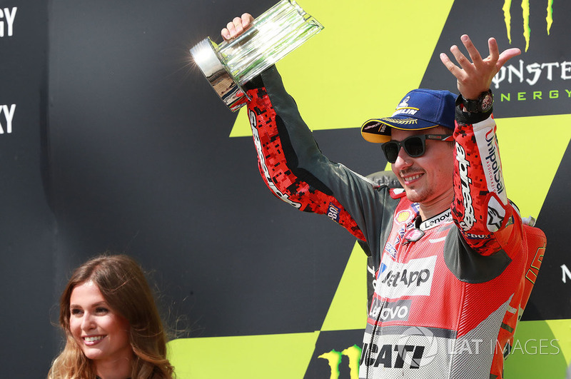 Podium : le deuxième, Jorge Lorenzo, Ducati Team