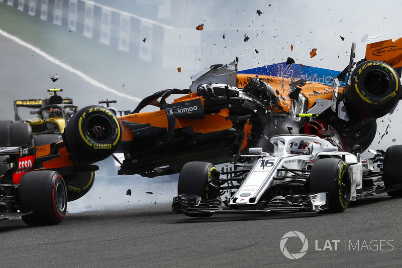 GP Belgia - Nico Hülkenberg/Fernando Alonso/Charles Leclerc
