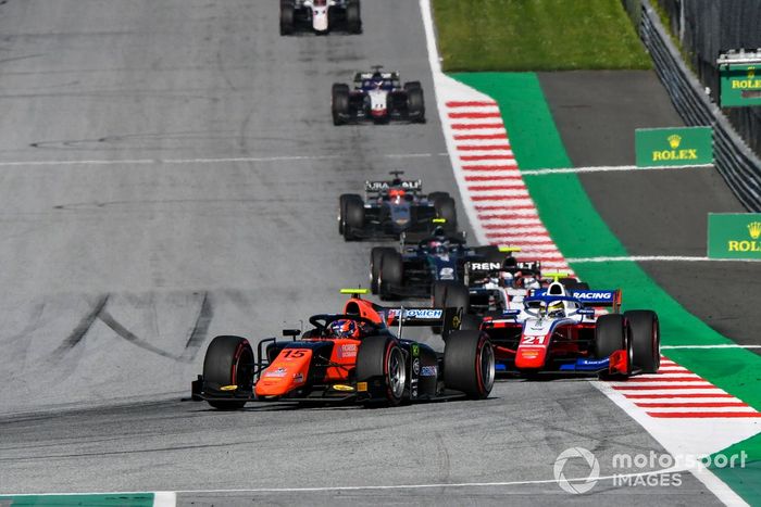 Felipe Drugovich, MP Motorsport, Robert Shwartzman, Prema Racing, Christian Lundgaard, ART Grand Prix