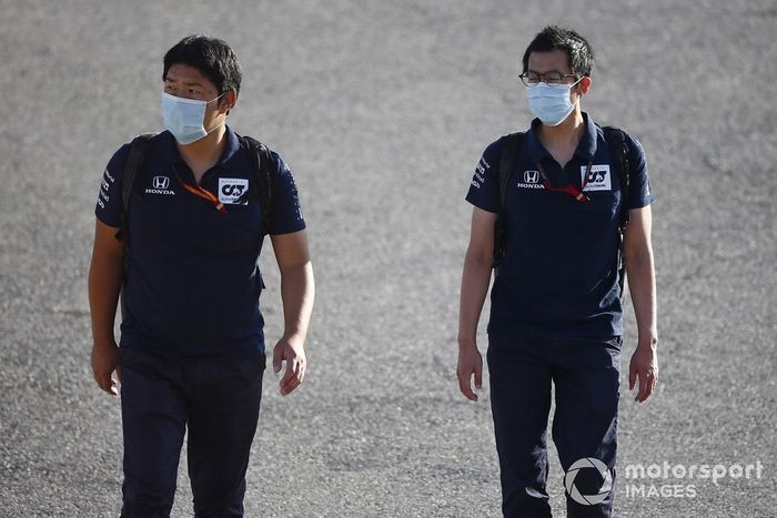 Miembros de Honda y AlphaTauri