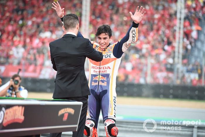 Campeón del mundial Marc Márquez, Repsol Honda Team celebra