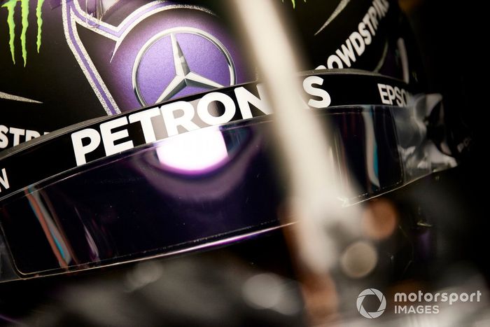 Casco de Lewis Hamilton, Mercedes 