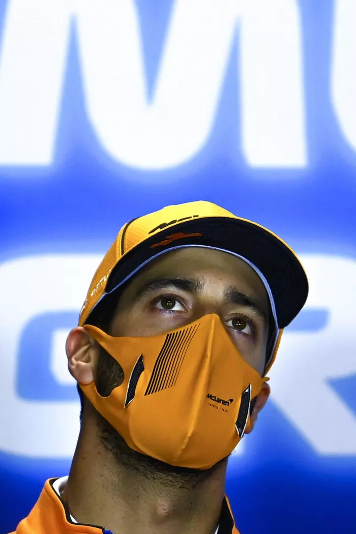 Daniel Ricciardo, McLaren en la conferencia de prensa
