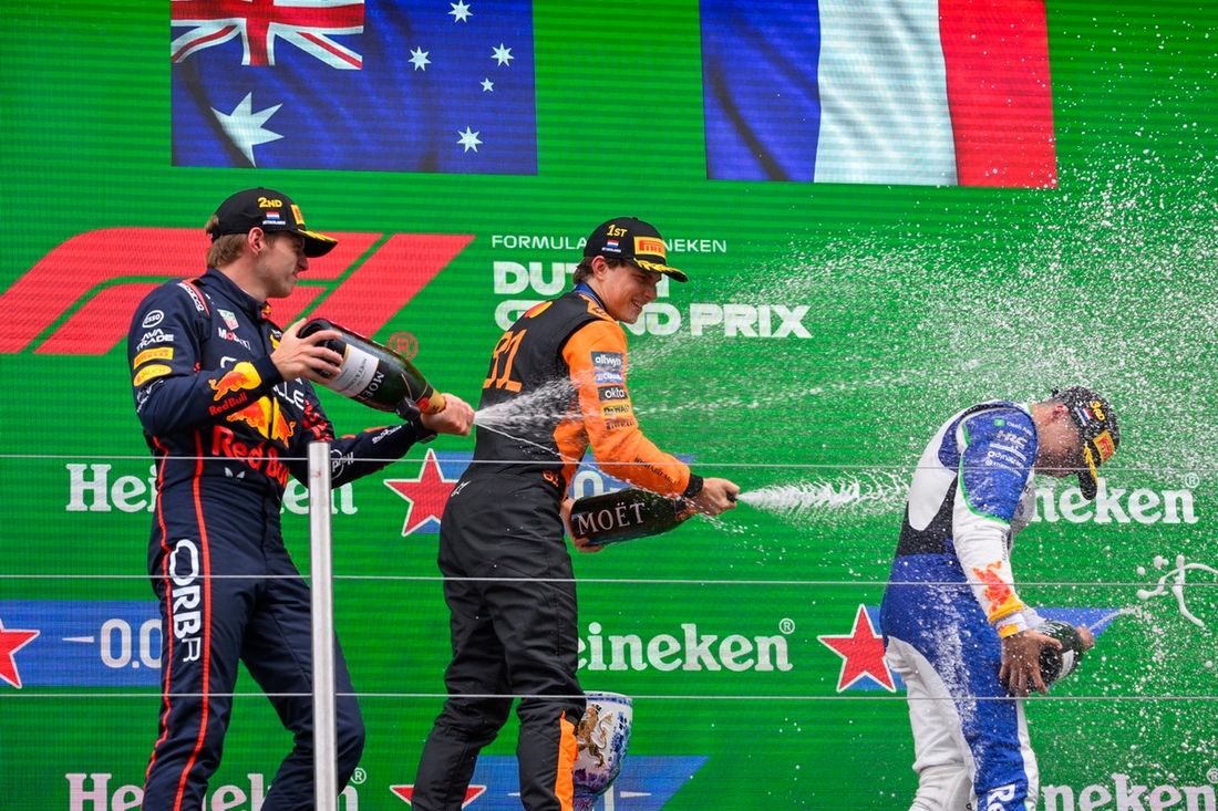 Oscar Piastri, McLaren, Max Verstappen, Red Bull Racing, Isack Hadjar, Racing Bulls Team