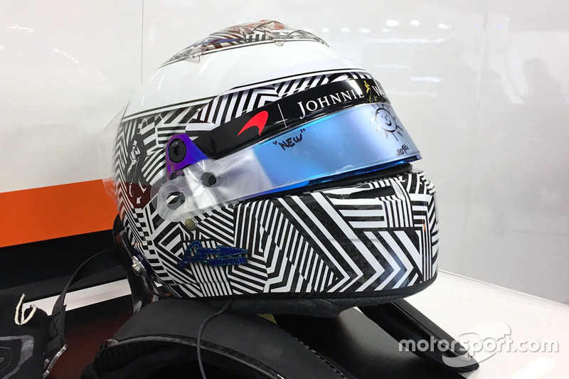Le casque de Fernando Alonso, McLaren