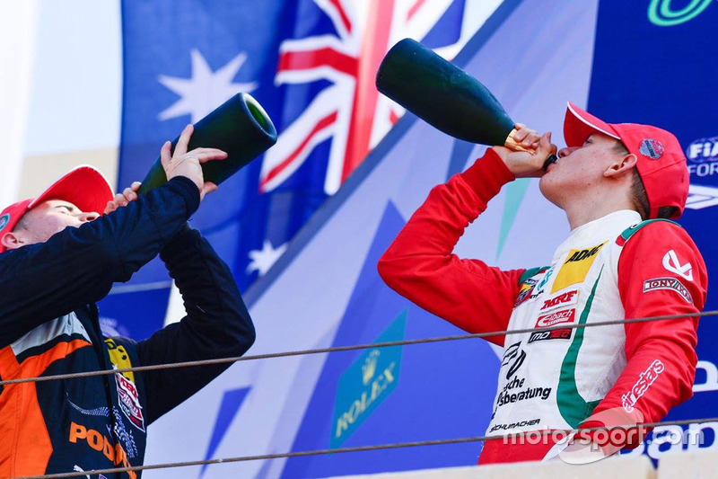 Podium : 2e Joey Mawson, 3e Mick Schumacher