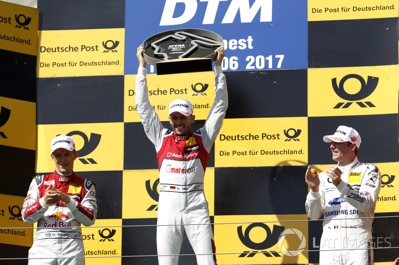 Подіум: переможець Рене Раст, Audi Sport Team Rosberg, Audi RS 5 DTM