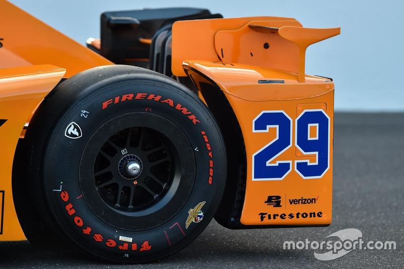 The car of Fernando Alonso, Andretti Autosport Honda