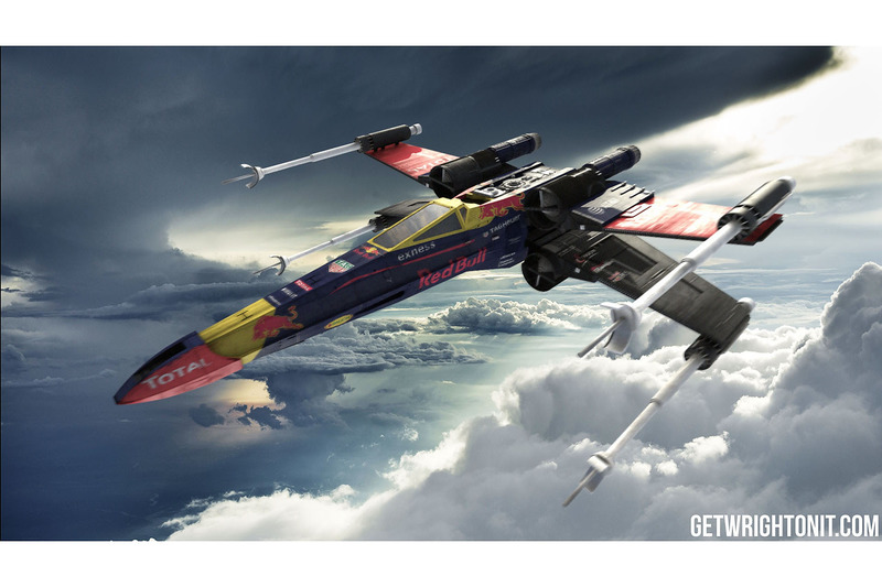 X-Wing im Red-Bull-Design