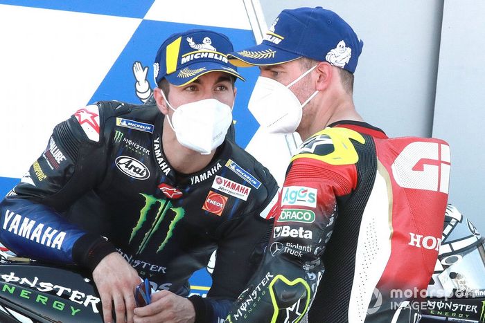 Maverick Viñales, Yamaha Factory Racing,  Cal Crutchlow, Team LCR Honda 