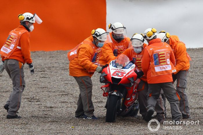 Francesco Bagnaia, Pramac Racing after crash