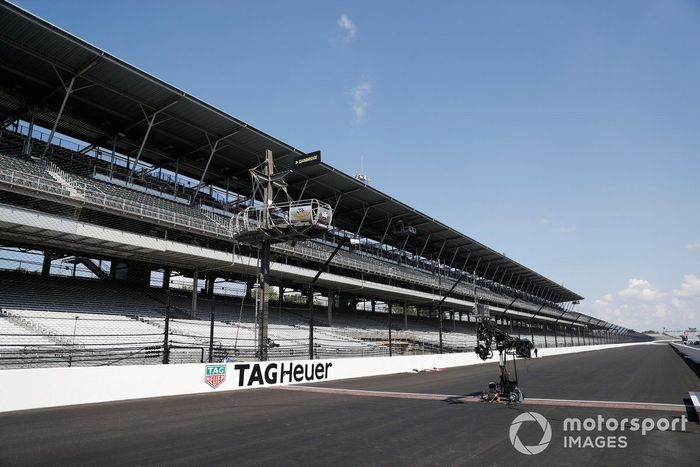 Gradas del IMS vacías el día de la carrera