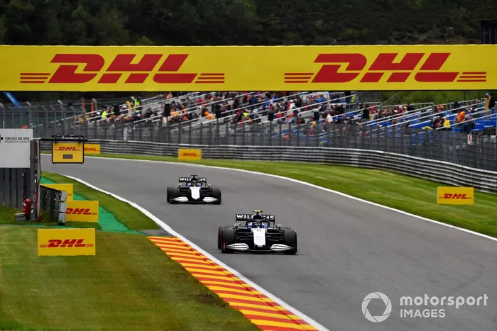 Nicholas Latifi, Williams FW43B, George Russell, Williams FW43B