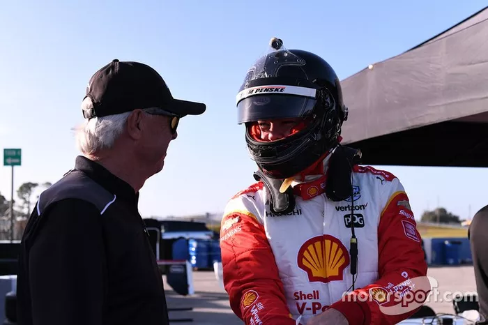 Scott McLaughlin, DJR Team Penske, mit Rick Mears