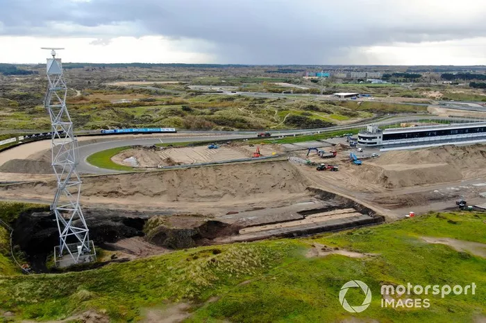 Les travaux sur le circuit de Zandvoort pour le Grand Prix des Pays-Bas