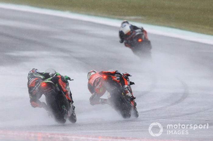 Leon Haslam, Kawasaki Racing Team, Chaz Davies, Aruba.it Racing-Ducati Team