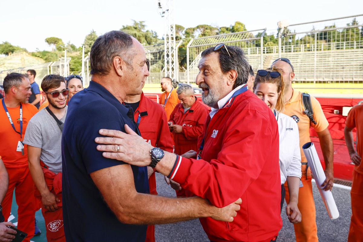 Gerhard Berger con Fabio Nobis, responsabile CEA