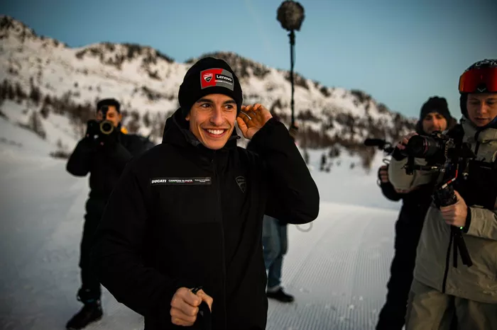 Champions On Track with Marc Marquez and Francesco Bagnaia, Ducati Team