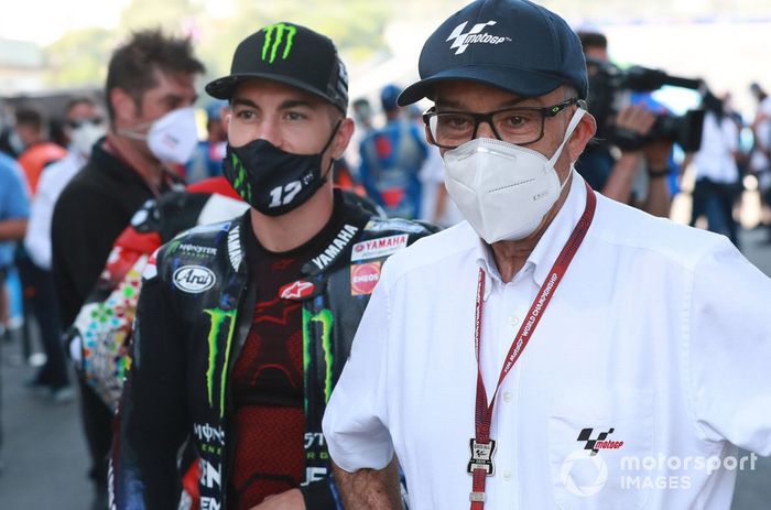 Maverick Vinales, Yamaha Factory Racing, Carmelo Carmelo Ezpeleta, CEO Dorna Sports