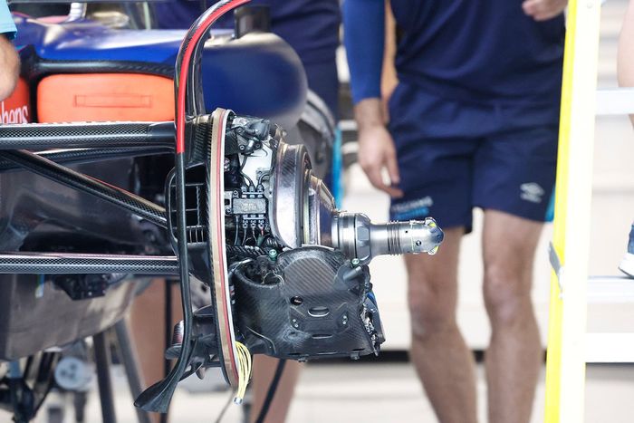 Detalle del tambor de freno del Williams FW45