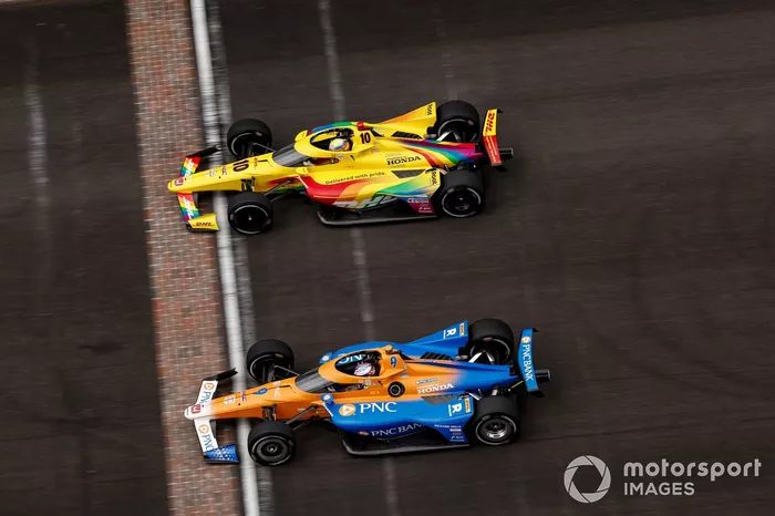 Scott Dixon, Chip Ganassi Racing Honda, Alex Palou, Chip Ganassi Racing Honda