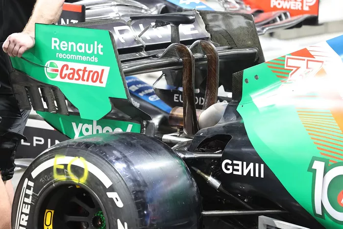 Detalle del alerón trasero del Alpine A521