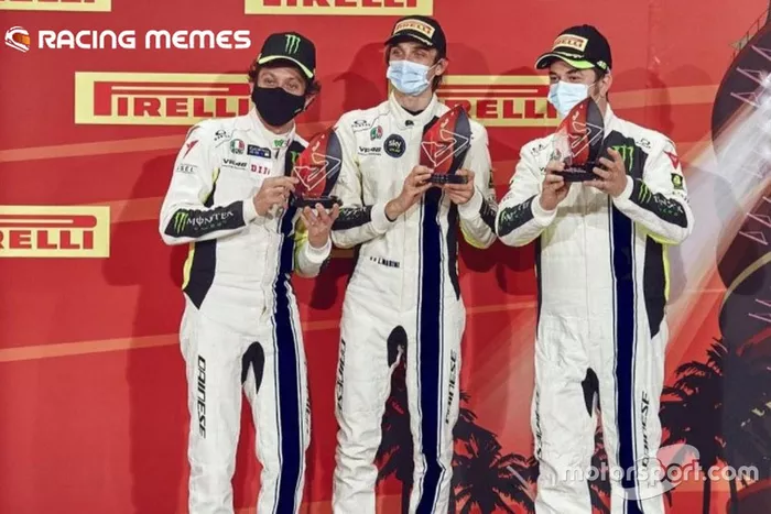 #46 Kessel Racing Monster VR46, Ferrari 488 GT3: Valentino Rossi, Alessio Salucci, Luca Marini