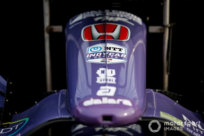 Detalle de frente del coche de Romain Grosjean, Dale Coyne Racing with RWR Honda 