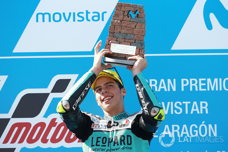 Podium: race winner Joan Mir, Leopard Racing