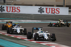 Фелипе Масса, Williams FW38, и Валттери Боттас, Williams FW38