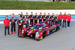 Foto de grupo del equipo #43 RGR Sport by Morand Ligier JSP2 - Nissan: Ricardo González, Filipe Alb