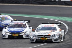Robert Wickens, Mercedes-AMG Team HWA, Mercedes-AMG C63 DTM and Maxime Martin, BMW Team RBM, BMW M4 DTM