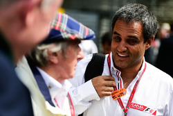 Juan Pablo Montoya, met Jackie Stewart