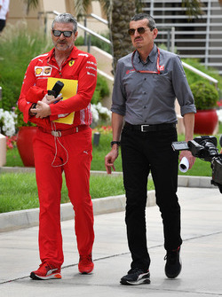Maurizio Arrivabene, Ferrari Takım Patronu ve Guenther Steiner, Haas F1 Takım Patronu