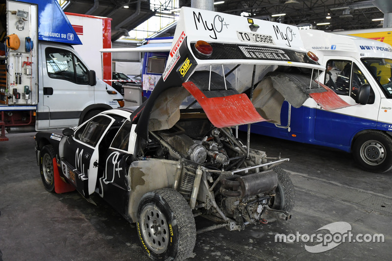 La Lancia Rally 037 di Marco Bianchini nel paddock