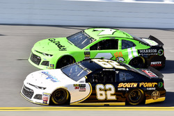 Brendan Gaughan, Beard Motorsports Chevrolet Camaro and Danica Patrick, Premium Motorsports Chevrolet Camaro