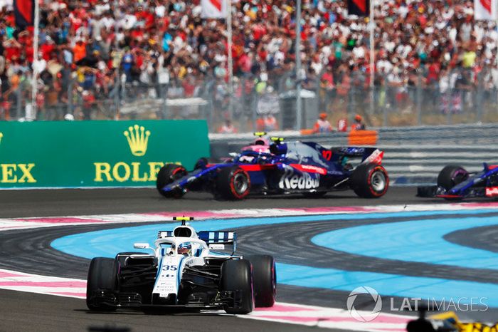 Sergey Sirotkin, Williams FW41 y Pierre Gasly, Toro Rosso STR13
