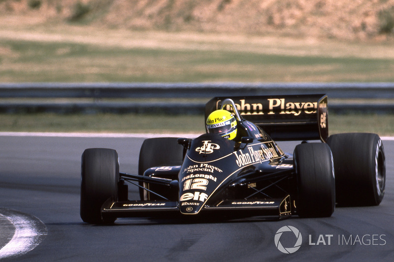 Ayrton Senna Lotus 98t Grand Prix De Hongrie Photos Formule 1