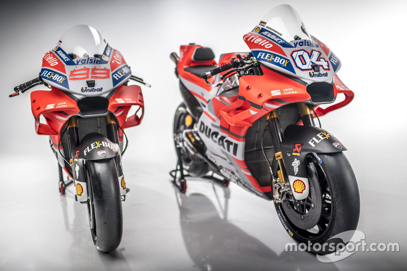 Motos de Andrea Dovizioso y  Jorge Lorenzo, Ducati Team