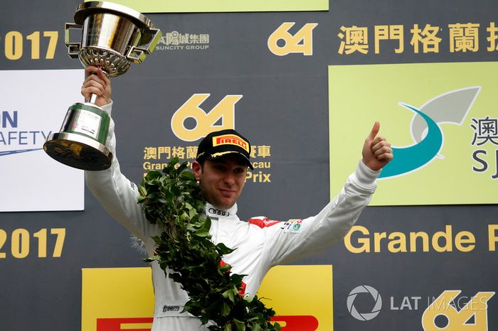 Podium: second place Robin Frijns, Audi Sport Team WRT, Audi R8 LMS