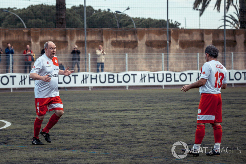 HSH Prince Albert of Monaco, and Alex Caffi