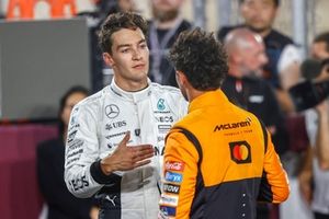 George Russell, Mercedes-AMG F1 Team, 3ª posição, Lando Norris, McLaren F1 Team, 2ª posição