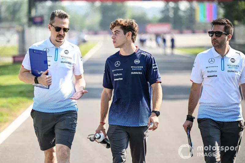 Franco Colapinto, Williams Racing, sur la piste 