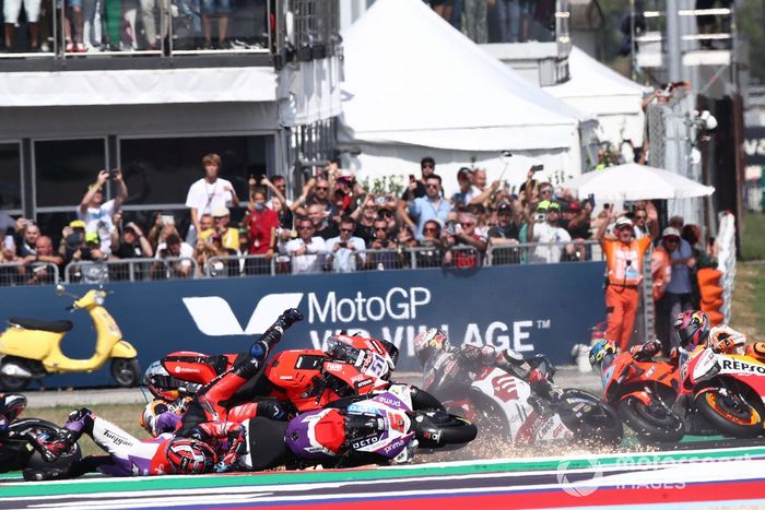 Accidente de Johann Zarco, Pramac Racing Michel Pirro Pol Espargaró, Repsol Honda Team