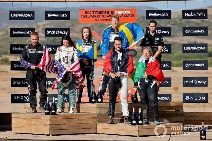 Ganadores Mikaela Ahlin-Kottulinsky, Johan Kristoffersson, Rosberg X Racing segundo lugar Sara Price, Kyle Leduc, Chip Ganassi Racing tercer lugar Tamara Molinaro, Timo Scheider, Xite Energy Racing