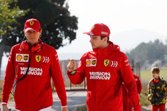 John Elkann, FIAT Chairman and Charles Leclerc, Ferrari