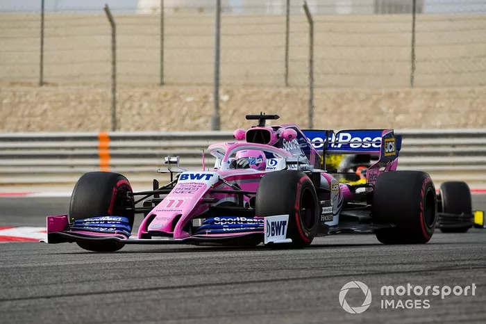 Lance Stroll, Racing Point RP19 y Jack Aitken, Renault R.S. 19 