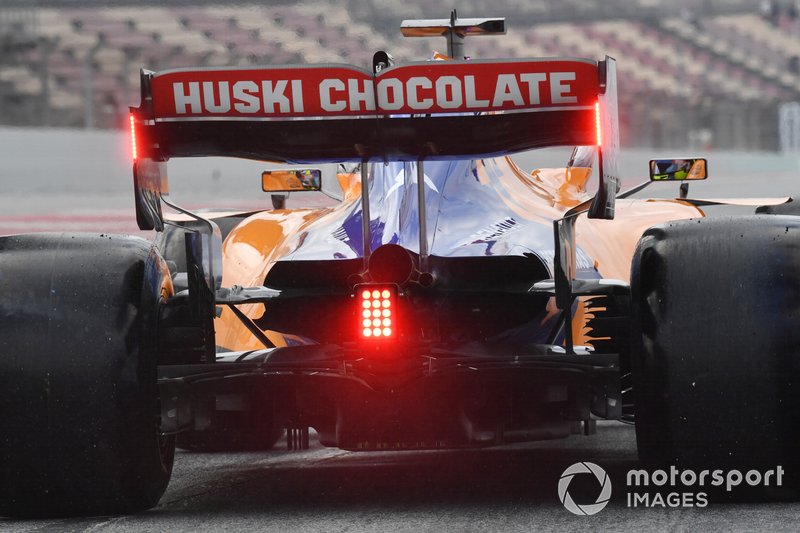 Detalle del auto de Lando Norris, McLaren MCL34