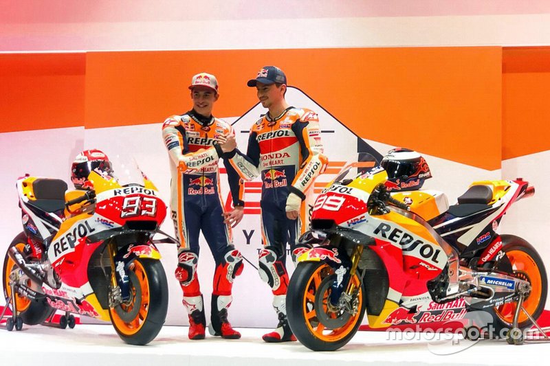 Marc Marquez, Repsol Honda Team; Jorge Lorenzo, Repsol Honda Team