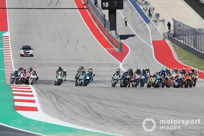 Salida de Moto2 en Austin